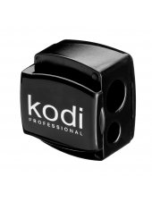 Точилка для косметических карандашей (черная глянцевая, с двумя лезвиями), Kodi